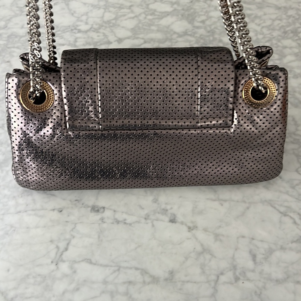 CHANEL Metallic Perforated Drill 2.55 Reissue Chain Classic Flap Bag Silver 🖤 - Picture 7 of 17